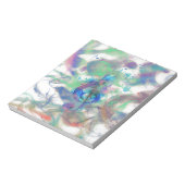 カッコいいカラフルノート煙エフェクト画像 ノートパッド (回転)