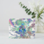 カッコいいカラフルノート煙エフェクト画像 ポストカード (スタンド正面)