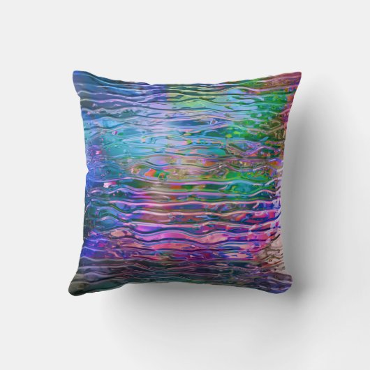 カッコいいカラフル抽象芸術溶融ガラス クッション (裏面)