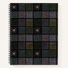 カッコいいカラフル抽象芸術 ノートブック