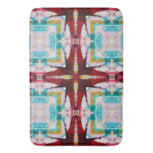 カッコいいカラフル抽象芸術 バスマット (正面縦)