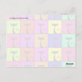 カッコいいカラフル猫アポップ・アートのート ポストカード (裏面)