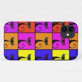 カッコいいカラフル猫アポップ・アートのート Case-Mate iPhoneケース (裏面(横))