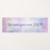 カッコいいカラフル《写真》ぼけ味 – 自分で落ち着きを作成 ヨガマット (正面(横))