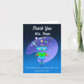 カッコいいキッズロ学ボの読お礼 サンキューカード (正面)