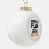 カッコいいキッ遊スチェスおもしろいボード愛好家ギフトギフト セラミックボールオーナメント (左)
