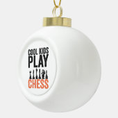 カッコいいキッ遊スチェスおもしろいボード愛好家ギフトギフト セラミックボールオーナメント (右)