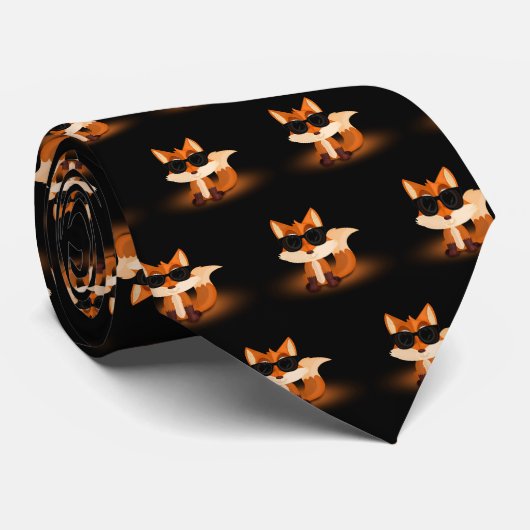 カッコいいキツネ ネクタイ (ロール)