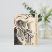 カッコいいクラシックヴィンテージ墨入れ ポストカード (スタンド正面)