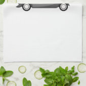 カッコいいクラシック車 キッチンタオル (折り畳み)