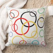 カッコいいクリスマスの円パターン クッション (ブランケット)