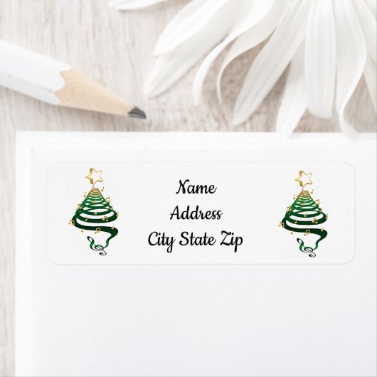 カッコいいクリスマスツリー*クリスマス*住所 シール (インサイチュ)