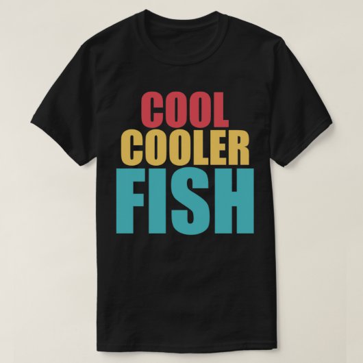 カッコいいクール魚 Tシャツ (デザイン正面)