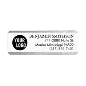 カッコいいグモダンレ動揺してカスタム差出人住所 ラベル (正面)