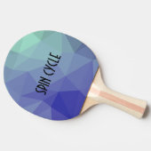 カッコいいグラデーションブルーグリーンスピン 卓球ラケット (横)