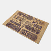 カッコいいグランジヴィンテージ ドアマット (アングル)