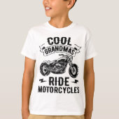 カッコいいグランマスライドモーターサイクルラバーズR Tシャツ (正面)