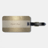 カッコいいグリッター、ハイヒール、モノグラムパーソナライズされた ラゲッジタグ (裏面横)