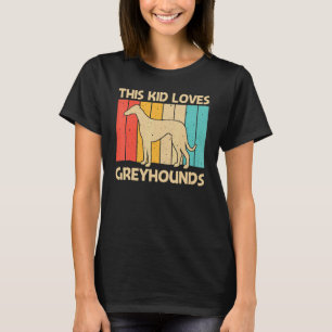 カッコいいグレイハウンド子供へボーイズSighthound Pet Dog Br Tシャツ