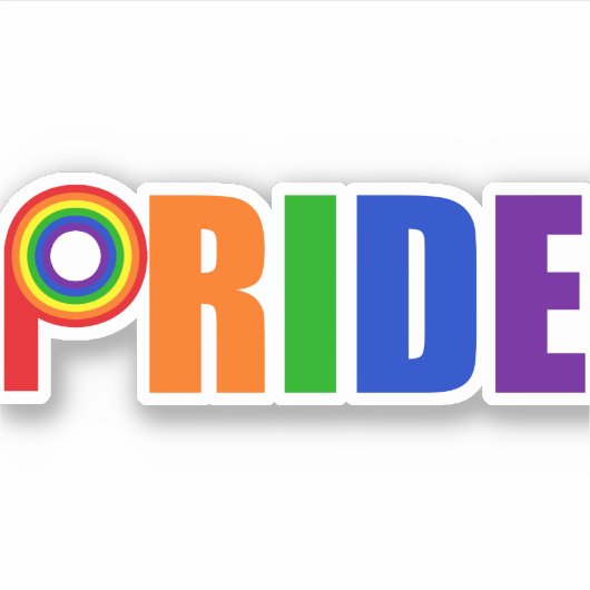 カッコいいゲイプライド シール (正面)