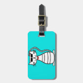 カッコいいサングラスの猫 ラゲッジタグ (正面縦)