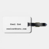 カッコいいサングラスの猫 ラゲッジタグ (裏面横)