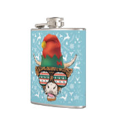 カッコいいサンタ牛の大人靴下 フラスク (左)