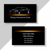 カッコいいサー車のビスモダン名刺 名刺