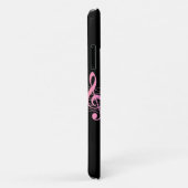 カッコいいシンプルブラックマジカルレインボーミュージックノート Case-Mate iPhoneケース (裏面/右)