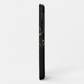 カッコいいシンプルブラックマジカルレインボーミュージックノート Case-Mate iPhoneケース (裏面/左)