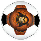 カッコいいスカル サッカーボール (回転)