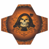 カッコいいスカル サッカーボール (フラット)