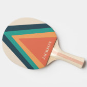カッコいいスタイリッシュストライプレトロパーソナライズされた 卓球ラケット (横)