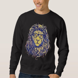 カッコいいスタイリッシュHipster Lion Sweatshirt スウェットシャツ