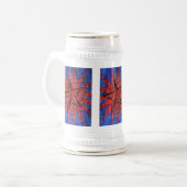 カッコいいスターアポップ・アートのートプリント ビールジョッキ (正面左)