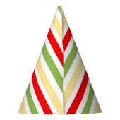 カッコいいストライプのピザパーティー パーティーハット (裏面)