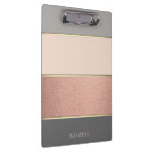 カッコいいストライプの-パーソナライズされた クリップボード (右)