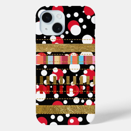 カッコいいストライプ点 Case-Mate iPhoneケース (裏面)