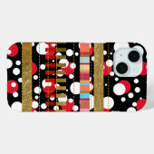 カッコいいストライプ点 Case-Mate iPhoneケース (裏面 (横))