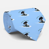 カッコいいスノーボーダーウィンタースポーツテーマ ネクタイ (ロール)