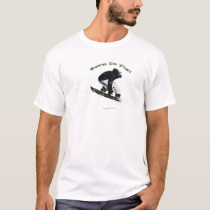 カッコいいスノーボーダーウィンタースポーツテーマ Tシャツ