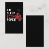 カッコいいスポー食べツスリープボクシングリピート 名刺 (正面/裏面)