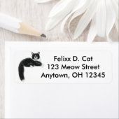 カッコいいタキシード猫ラベル ラベル (インサイチュ)