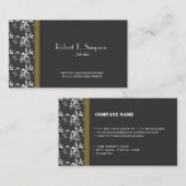 カッコいいダマエレガントスクシンプルの名刺 名刺 (正面/裏面)