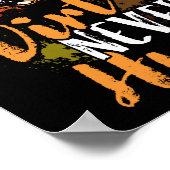 カッコいいダートバイクモトクロス恋人の少し汚れ ポスター (角)