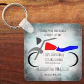 カッコいいダートバイ男らしク16誕生日 キーホルダー (正面)