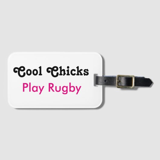 カッコいいチ遊クラグビー ラゲッジタグ (正面横)