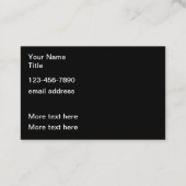 カッコいいテーマ名刺 名刺 (裏面)