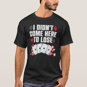 カッコいいトランプのポーカープレーヤーアー男性へトウィメンカジノ恋人G Tシャツ