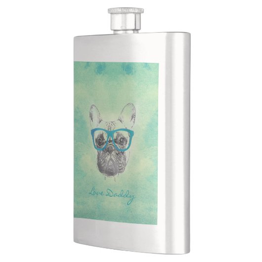 カッコいいトレンディーおもしろいヴィンテージ フラスク (左)